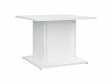Vidaxl table basse blanc 55,5x55,5x40 cm aggloméré