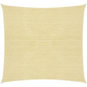Voile d'ombrage 160 g/m² Beige 4x4 m PEHD