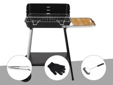 Barbecue charbon Florence Somagic + Pince en inox +