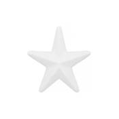 Boule en polystyrène de 12 cm, étoile en polystyrène, décoration découpée.