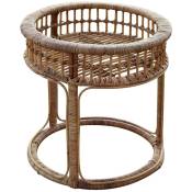 Chillvert - Table d'Appoint Rotin Naturel Parma 57x57cm Rond