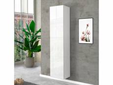 Colonne armoire design meuble entrée 5 compartiments blanc brillant joy wardrobe AHD Amazing Home Design