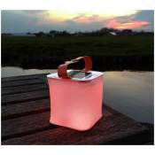 Ensoleille - Lampe Solaire Camping Gonflable, Lantern Camping Pliable à led Rechargeable avec usb, Étanche IP67, Poignée Antidérapante, 7 couleurs