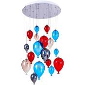 Epikasa - Suspension Balloon, Métal, Multicouleur, 60x60x160 cm