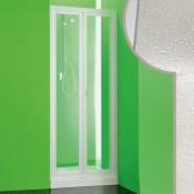 Forte - Porte de douche ouverture pliante en acrylique h 185 cm mod. Saturno 80 cm