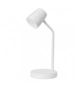 Lampe de table Tender Polycarbonate,acier blanc,teinté 38 Cm