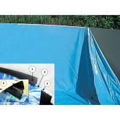 Liner piscine hors-sol TOI magnum ronde Ø550 x 132cm coloris uni bleu