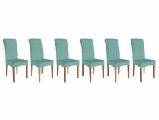"lot de 6 housses de chaise vert dimensions - taille