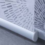 Madecostore - Barre de lestage 45cm à clipser pour panneau japonais - Blanc - 45 - Blanc