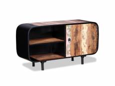 Meuble tv | banc tv armoire de rangement bois de récupération 90 x 30 x 48 cm meuble pro frco72875