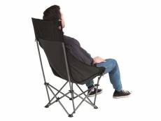 Outwell chaise de camping pliable emilio noir