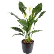 Pegane - Plante artificielle haute gamme Spécial extérieur / spathiphyllum Artificiel - Dim : 80 x 50 cm