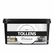 Peinture Tollens premium murs boiseries et radiateurs blanc mat 2 5L