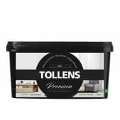 Peinture Tollens premium murs boiseries et radiateurs noir satin 2 5L