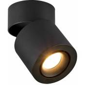Plafonnier Spot de Plafond 5W, Angle de Corps de Lampe Réglable, Plafonnier LED, 13.5x10cm (Noir-3000K)
