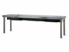 Table chauffante 1 niveau - hauteur 400 mm - l 1200 à 1800 mm - - 1600 mm x350x400mm