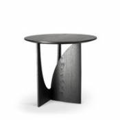 Table d'appoint Geometric / Chêne massif - Ø 51 cm