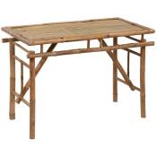 Vidaxl - Table de jardin pliable 115x50x75 cm Bambou