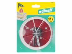 Wolfcraft scie cloche 112 mm bi-métal rouge 5496000