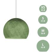 Abat-jour Cupola en fil - 100% fait main Polyester Vert olive - s - ø 31 cm - Polyester Vert olive