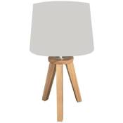 Atmosphera - Lampe scandinave 3 pieds en bois gris