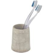 Bac à brosse à dents VILLENA, béton, Ø 7,4 cm, Wenko