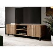 Bestmobilier - Come - meuble tv - bois - 150 cm - style contemporain - bois - Bois