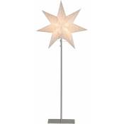 Decoration Wardy Star Star Sensy E14 1x25W en acier argent l: 34 cm b: 14cm h: 83 cm avec interrupteur de câble