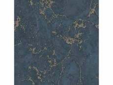 Dutch wallcoverings papier peint motif de marbre bleu