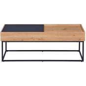 Ebuy24 - Filora table basse avec rangement gris, Artisan chêne décor.