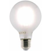 Elexity - Ampoule déco dépolie filaments led E27 - 6W - Blanc chaud - 600 Lumen - 2700K - a++ - Zenitech - Blanc