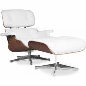 Iconik Interior Long Chair & Ottoman Cuir Premium -