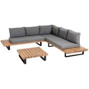 Kave Home - Set de canapé d'angle 5 places et table