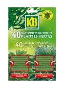 KB - Bâtonnet nutritif - plante verte - lot de 40