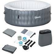 Outsunny - Spa gonflable rond 4 personnes ø 1,8 x