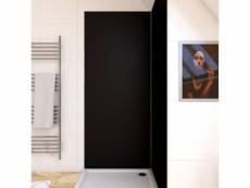 Panneau mural de douche noir en aluminium - 90 x 210 cm - wall'it noir 90