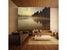 Papier peint intissé paysages forêt et lac taille 200 x 154 cm PD14397-200-154