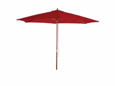 Parasol en bois, parasol de jardin florida, parasol de marché, 3m ~ bordeaux