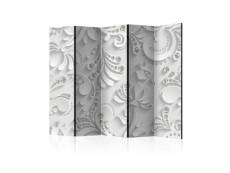 Paravent 5 volets - flowers with crystals ii [room dividers] A1-PARAVENTtc0825