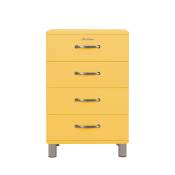 Petit meuble de rangement vintage L60cm jaune