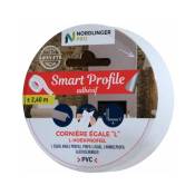 Pro smart profile corniere egale pvc 2X2X0.04 cm x 2.6 m blanc - pvc Multifonctions - Nordlinger