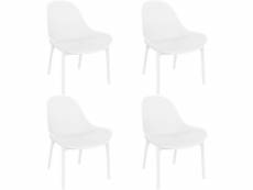 Set 4 chaise sky lounge - resol - blancpolypropylène