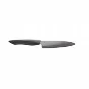 SHIN - Couteau universel 13 cm - manche noir lame noire