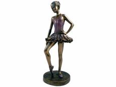 Statuette danseuse de collection aspect bronze 25 cm