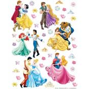 Sticker mural Princesses - 65 x 85 cm de Disney jaune,