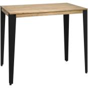 Table Mange debout Lunds 80X160x110cm Noir-Vieilli. Box Furniture Noir