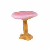Table ronde Amanita / Fibre de verre - Ø 70 x H 73 cm - Seletti rose en plastique