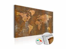 Tableau en liège - rusty world [cork map]-60x40 A1-Pinnwand296