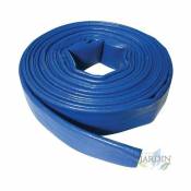 Tuyau de refoulement 32mm 100 mètres pour l'évacuation de l'eau, pvc Polyester pvc Bleu Layflat Rubber for Fire and Pools (1 1/4