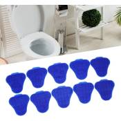 Ugreat - 10 pièces désodorisants urinoir Triangle anti-éclaboussures désodorisant parfumé tapis d'écran de toilette bleu